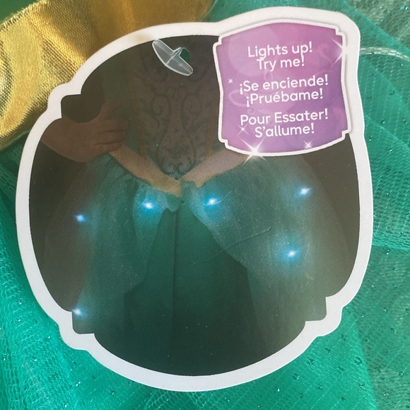 DISNEY PRINCESS "JASMINE" 2PC DELUXE 🌟LIGHT UP🌟 COSTUME SIZE XS (3T-4T)🌟NWT🌟 - Picture 4 of 16